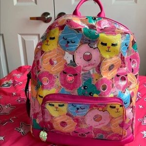 Betsey Johnson Clear Donut Backpack